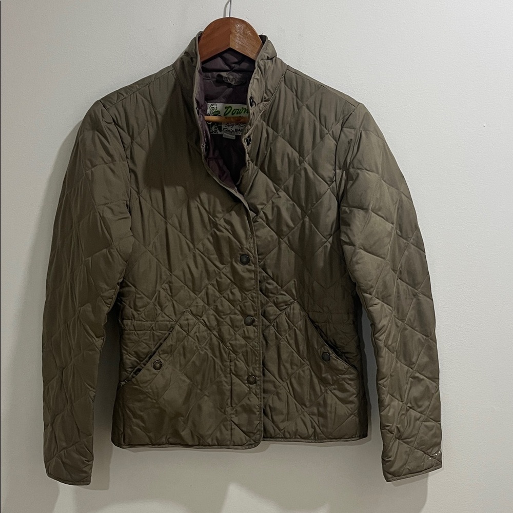 Eddie Bauer Vintage Women’s Jacket Small Quilted Down Filled Chore Coat *As Is